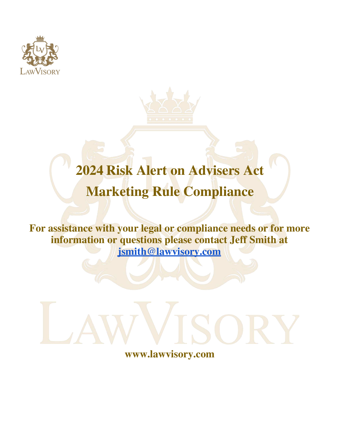 Risk Alert on Advisers Act Marketing Rule Compliance - LawVisory